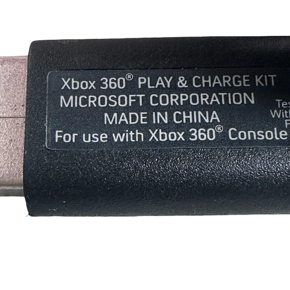 Microsoft Xbox 360 Play and Charge Kit USB Cable Black X816689-003 Genuine OEM